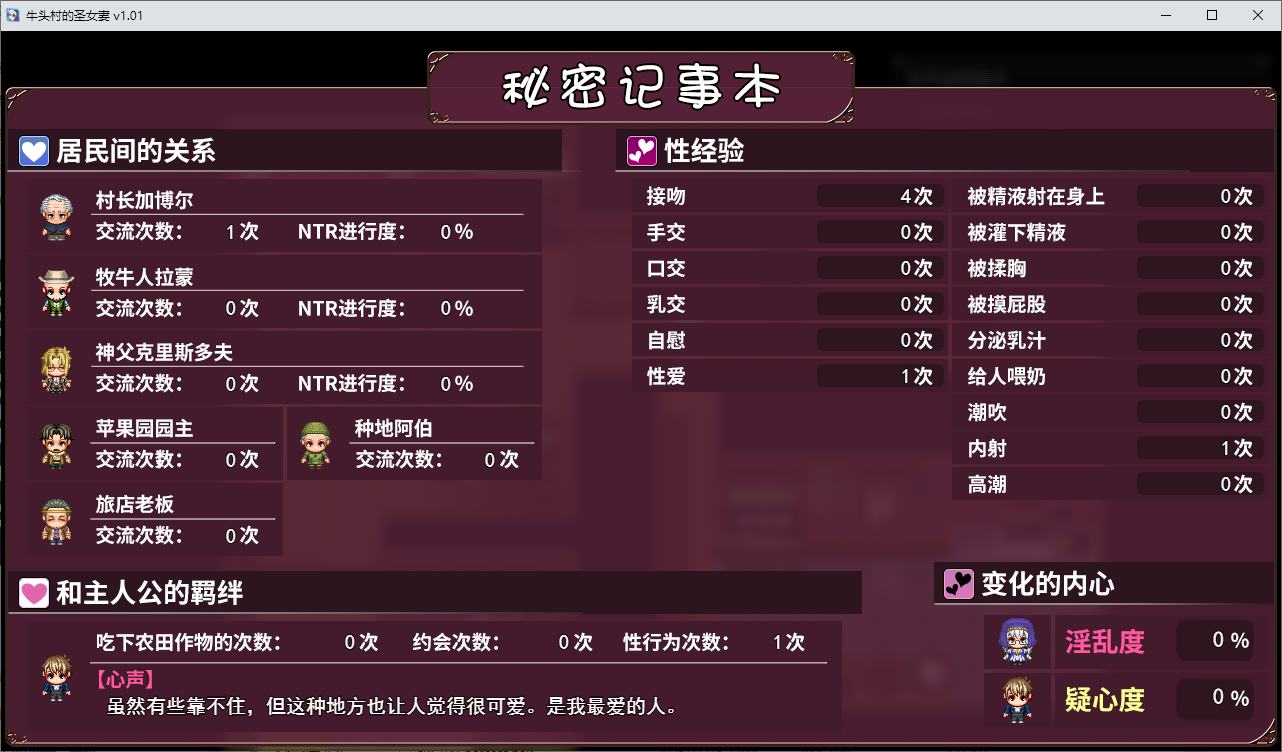 【绿色RP/G中文】牛头村的圣女妻 steam官中版【新作/780M】