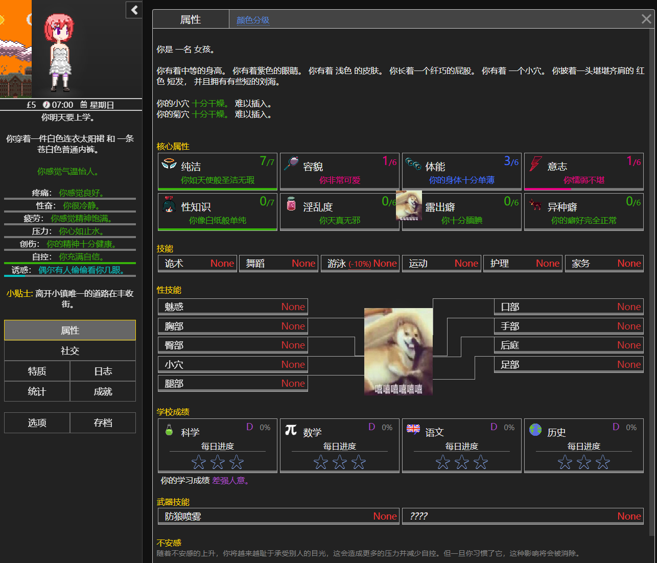 【顶级文字/2D/汉化】Degrees of Lewdity v0.5.3.7 安卓+PC 最新汉化版【更新/180MB】
