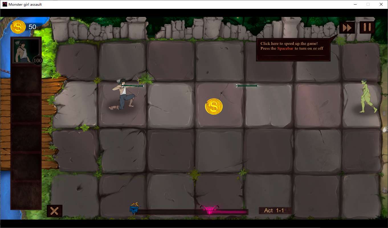 【欧美PVZ/动态】Monster Girl Assault! v0.2.7 安卓+PC 最新测试版【新作/780M】